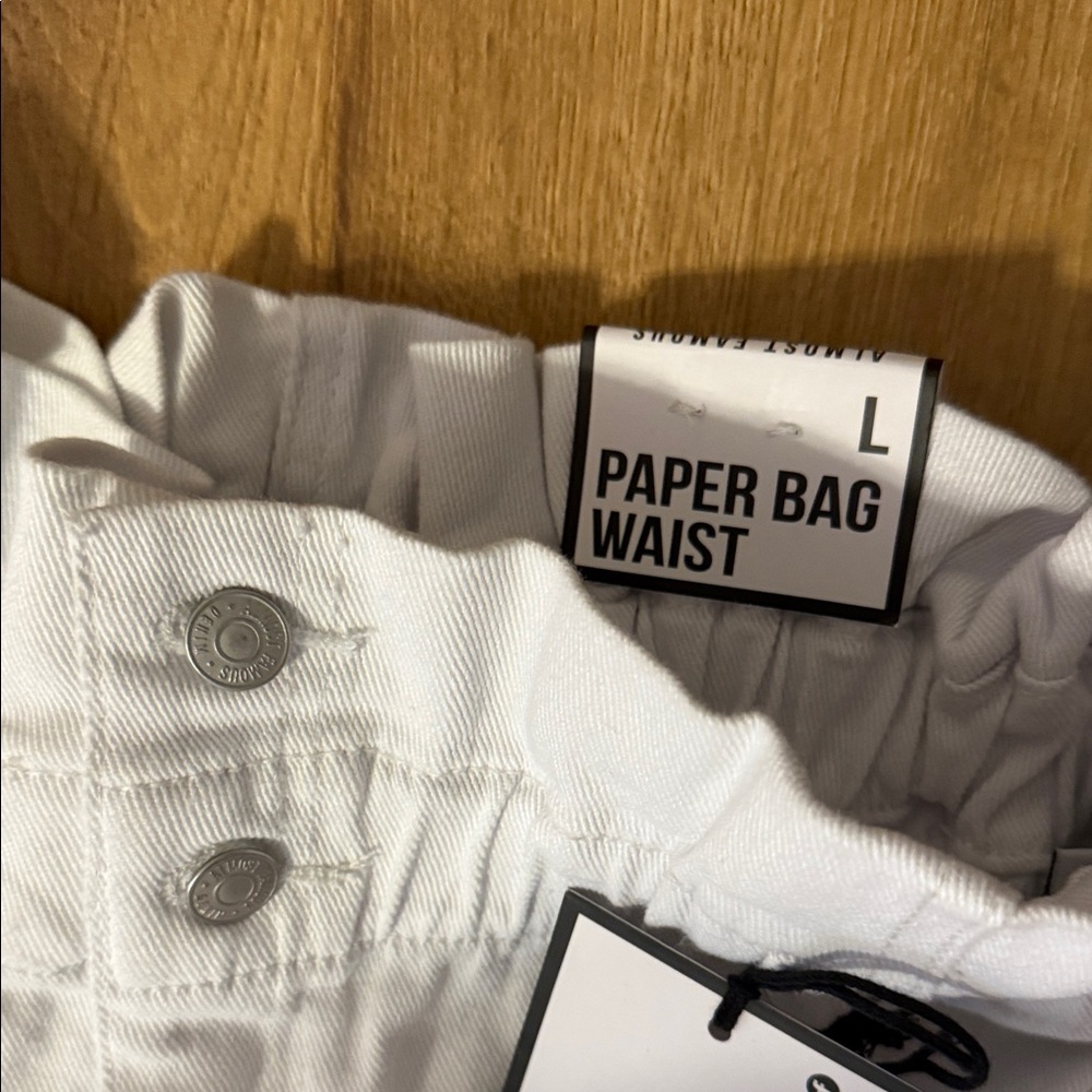 Almost Famous White Track Pants - Picture 3 of 4